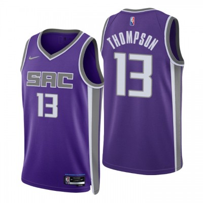 Nike Sacramento Kings #13 Tristan Thompson Purple Men's 2021-22 NBA 75th Anniversary Diamond Swingman Jersey - Icon Edition Men's